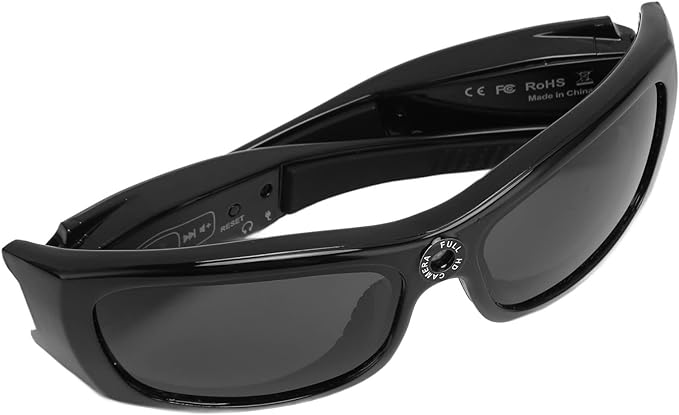 Bluetooth Sonnenbrille, Kamera HD 1080P Videorecorder Drahtlose Video Sonnenbrille mit Polarisierter Linse, Unterstützt Anrufe Video Musik Zum Fahren, Reiten, Reisen Usw