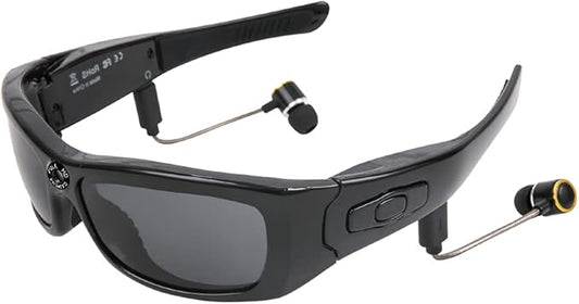Kamerabrille Full HD 1080p, Video- und Fotoaufnahmen, Tragbare Bluetooth-Brille, Kamera mit Polarisierten Linsen, Videokamera für Mann und Frau, Musik-Sport-Sonnenbrille