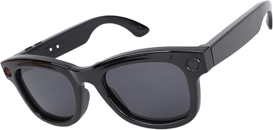 Diyeeni AI Smart Brille mit Kamera, 5MP HD -Kamera -Brille, 1080p 30fps Videoaufnahme Sonnenbrillen, 25 -Languages Echtzeitübersetzung, Open Ohr -Audio für Reisestudie