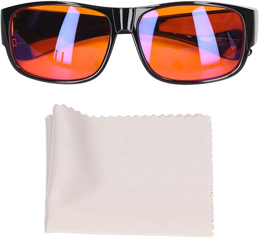 Fyearfly Anti-Blaulicht-Brille, Blaulicht-blockierende Brille, 400–500 Nm, Anti-Strahlung, UV-beständig, Computer-Telefon-Gamer-Leseschutzbrille(Quadrat)