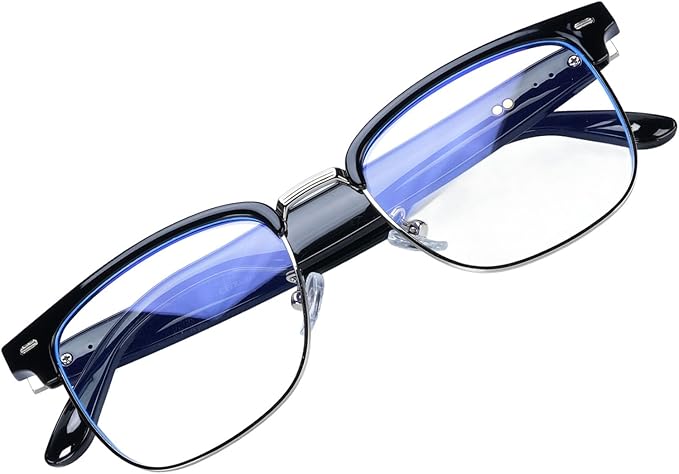 AI Smart Brille, Multi -Sprachen & Echtzeit -Videoübersetzung, Intelligentes Erfassungsdesign, Sound -Mikrofon & Lautsprecher, Antiblau -Licht -Sprachen Übersetzungsbrillen für